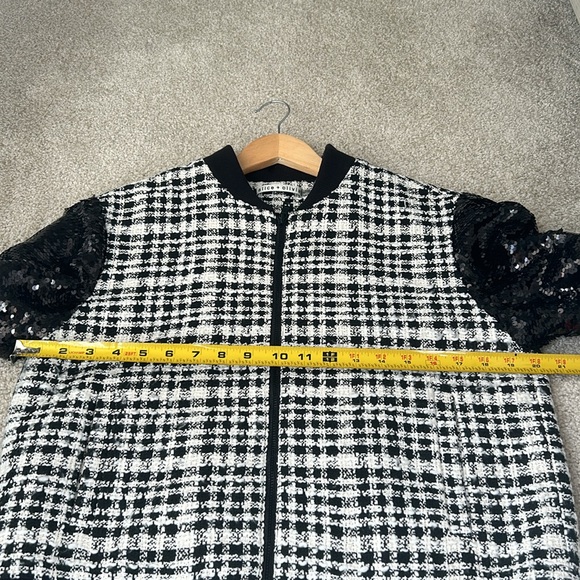 Alice & Olivia Felisa sequin bomber jacket - Picture 13 of 16
